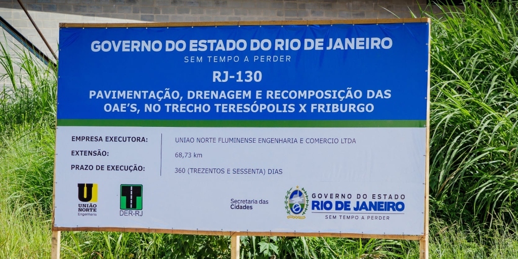 Obras de melhorias na RJ-130 são iniciadas pelo trecho de Teresópolis