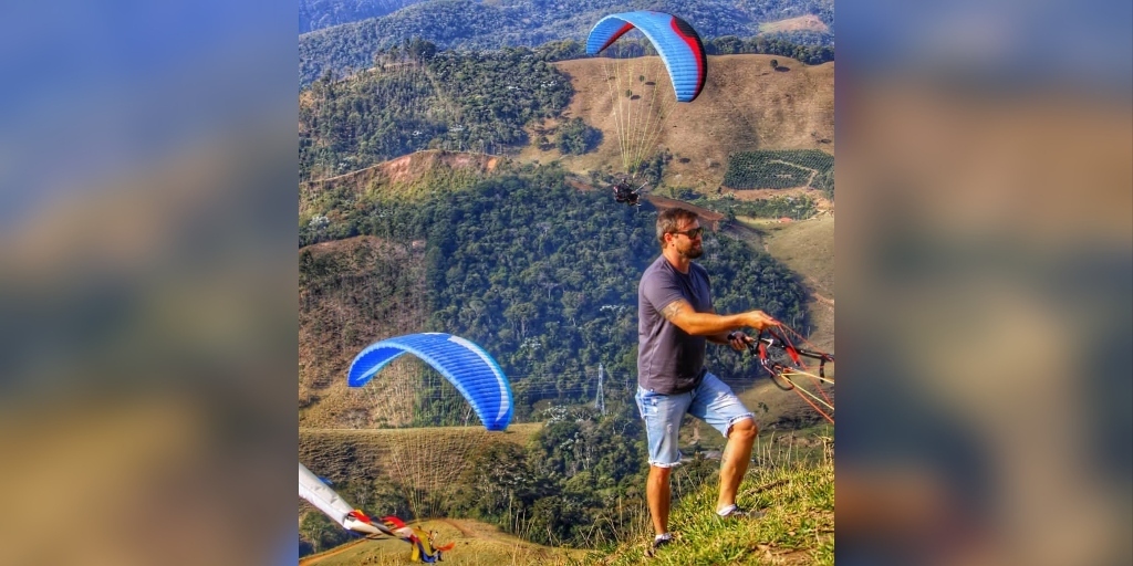 Este é o segundo ano que acontece a competição de parapente em Nova Friburgo