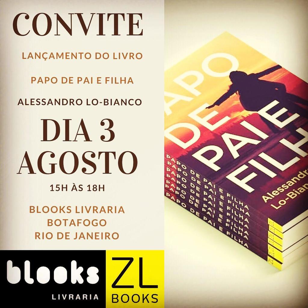 Lançamento do livro será na Blooks Livraria, em Botafogo, Zona Sul do Rio de Janeiro