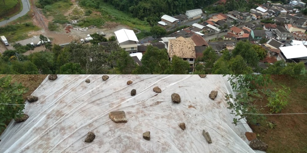 Começam obras para impedir que pedra role em bairro de Nova Friburgo 