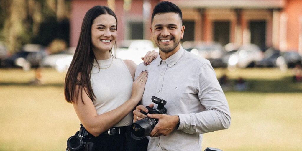 Bruno e Alice foram os fotógrafos do casal