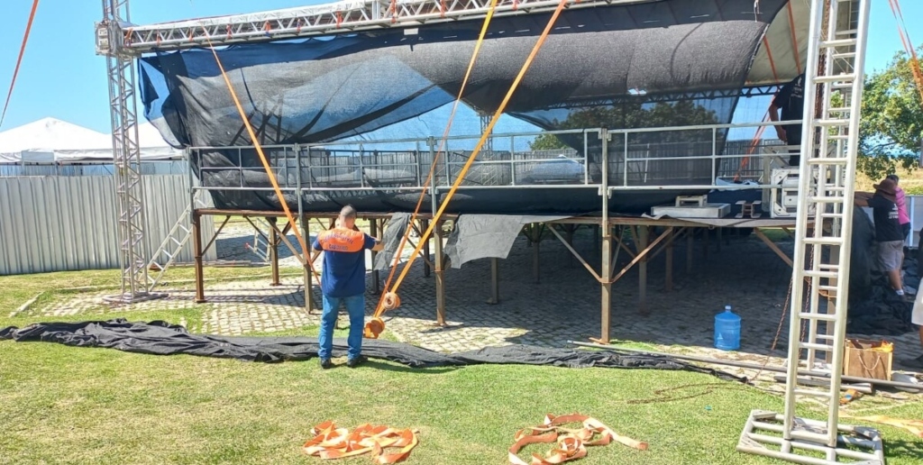 Local do evento foi vistoriado na manhã desta sexta-feira, 8
