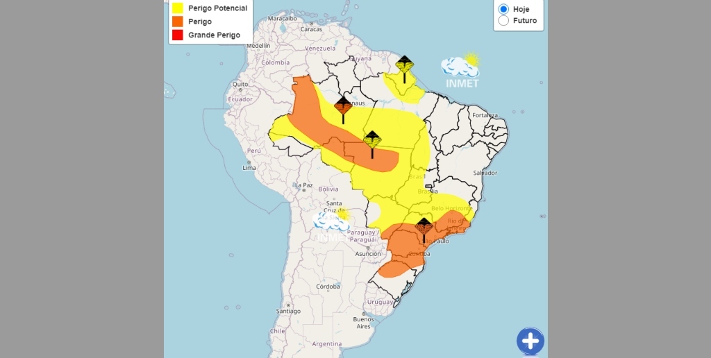 Inmet emite alerta de risco de tempestade para o estado do Rio