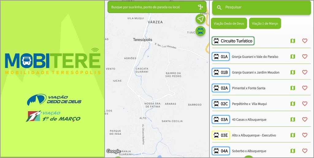 Aplicativo mostra localização dos ônibus e horários das linhas