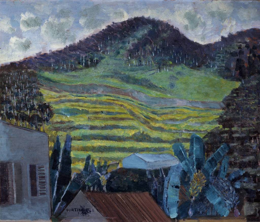 Paisagem de Petrópolis, pintada em 1952 por Cândido Portinari