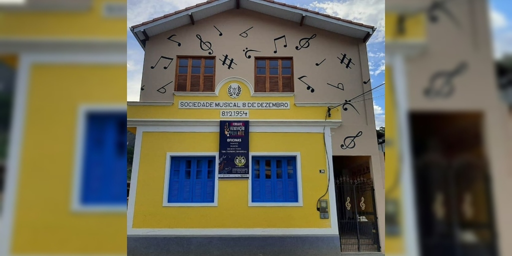  Sede da Sociedade Musical passou por reformas no ano passado 