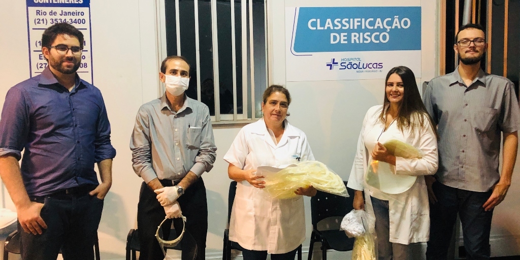 Hospital São Lucas recebeu 100 máscaras para profissionais que estão na linha de frente do combate ao covid-19