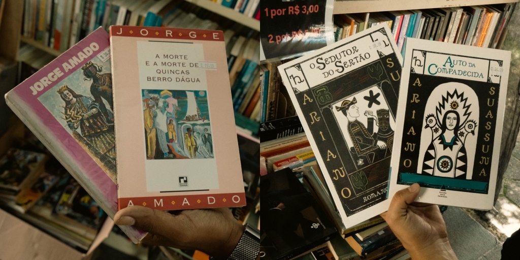 Clássicos da literatura são frequentemente procurados na Feira de Livros