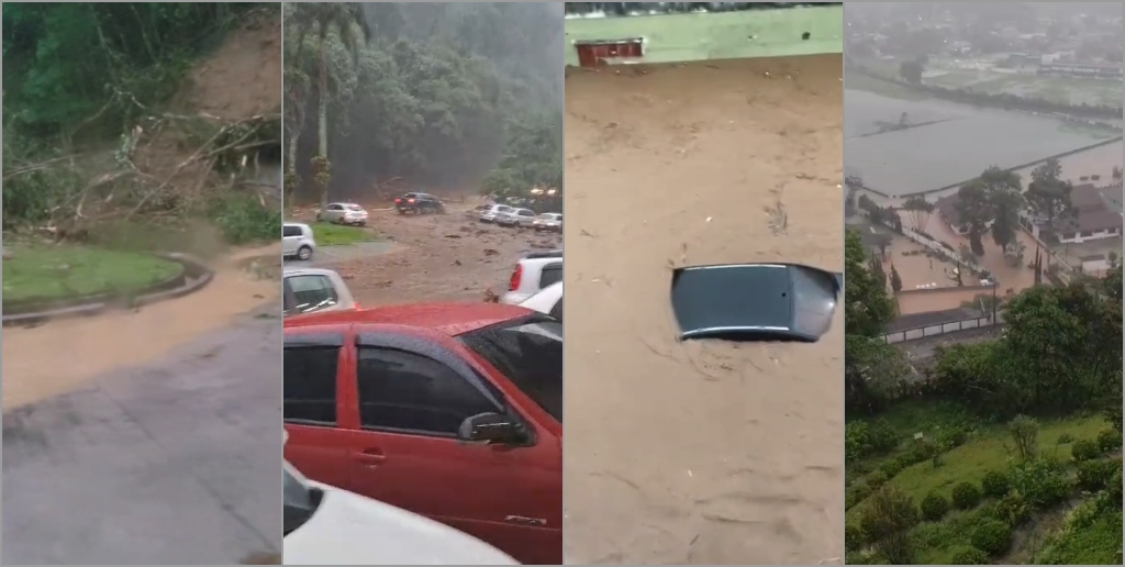 Veículos voltam a circular na BR-116, em Teresópolis, após queda de barreira; veja balanço da chuva