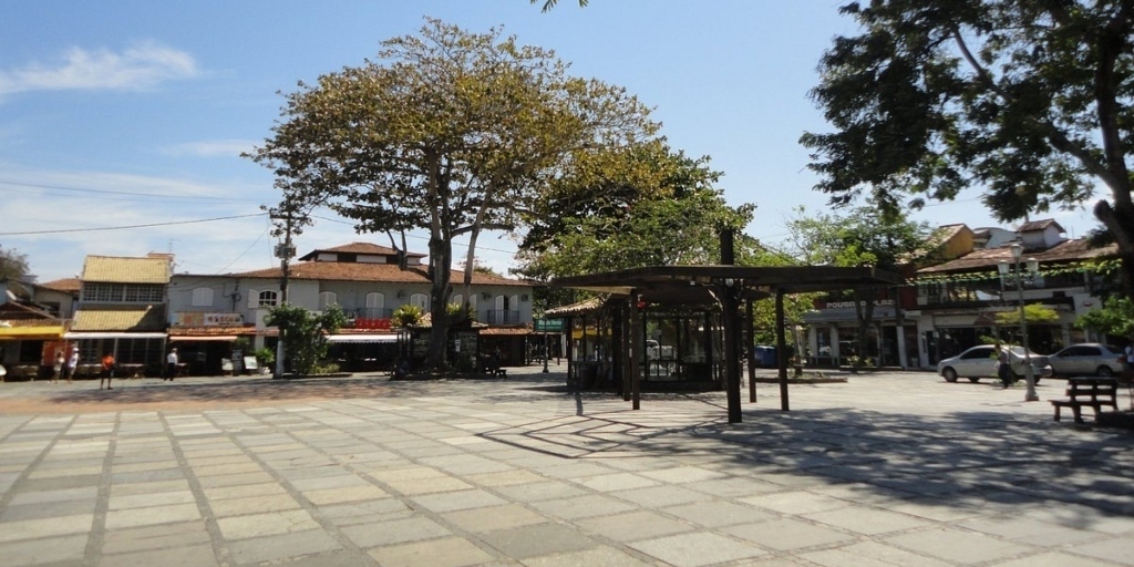 Praça Santos Dumont, em Búzios, será um dos pontos com atrações para as mulheres