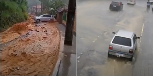 Chuvas intensas dessa quinta-feira causam danos em cidades da Região Serrana do Rio