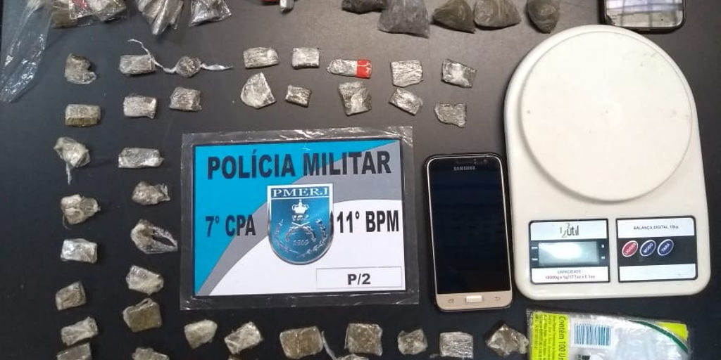 Polícia Militar prende dois homens por tráfico de drogas em Nova Friburgo