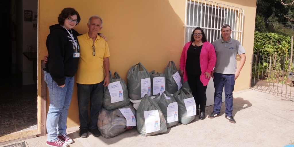 Casa Lar Feliz recebeu a primeira entrega das arrecadações feitas pelas empresas de ônibus de Teresópolis neste ano
