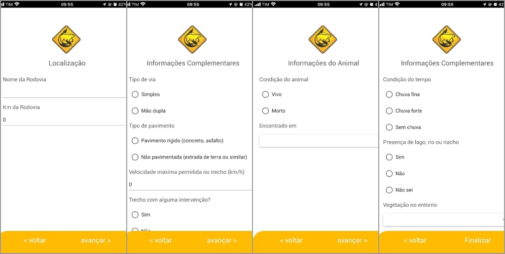Realizar o registro dos dados pelo aplicativo é fácil e rápido