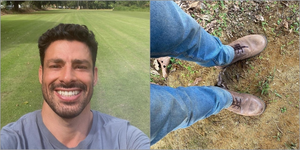 Cauã Reymond mostra rotina de gravação de 'Terra e paixão' em Cachoeiras de Macacu