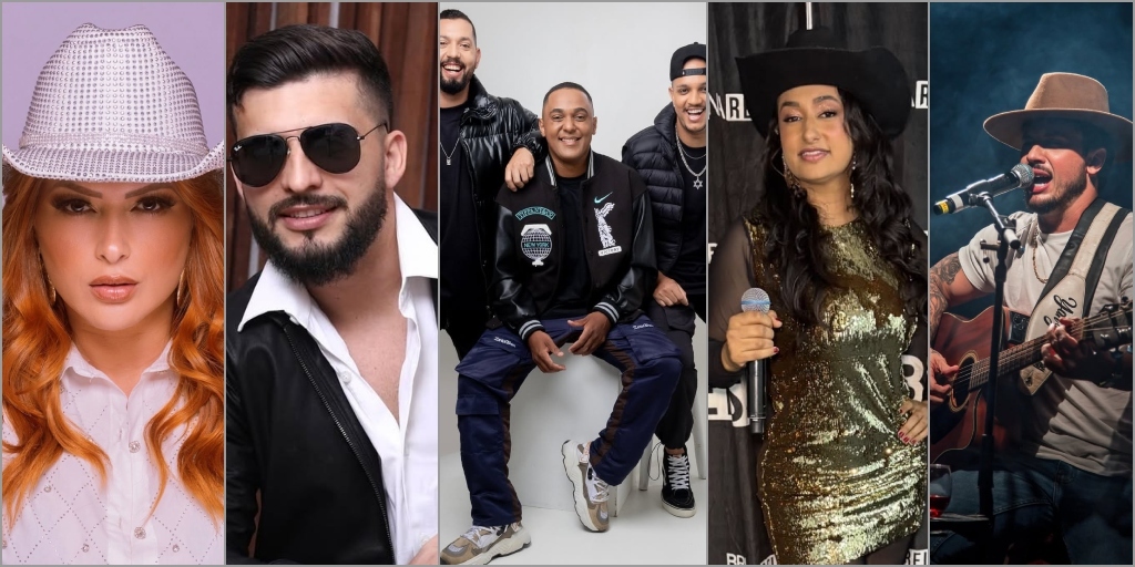 Raylane Mendes, Léo Parazzi, Pagodeando, Bruna Reis e Álvaro Nobre completam a programação de shows