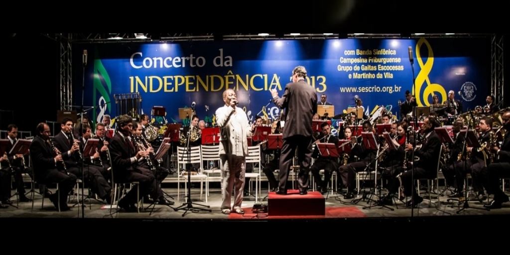 Concerto da Independência 2013, com a participação do cantor Martinho da Vila