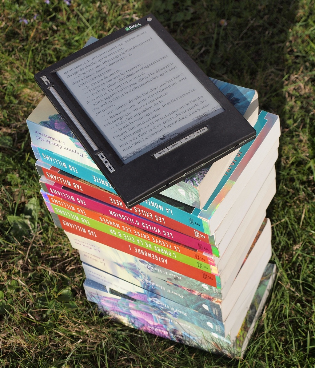 Leitores digitais permitem armazenar grande quantidade de livros em um pequeno aparelho