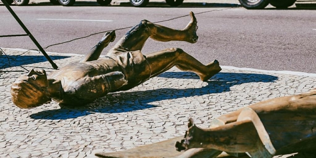 Estátua foi enviada para restauração no Rio de Janeiro 