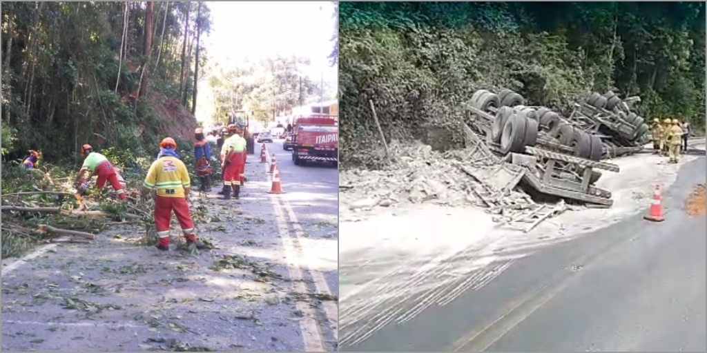 Trechos da RJ-116 funcionam em sistema ‘pare e siga’ nesta quinta-feira