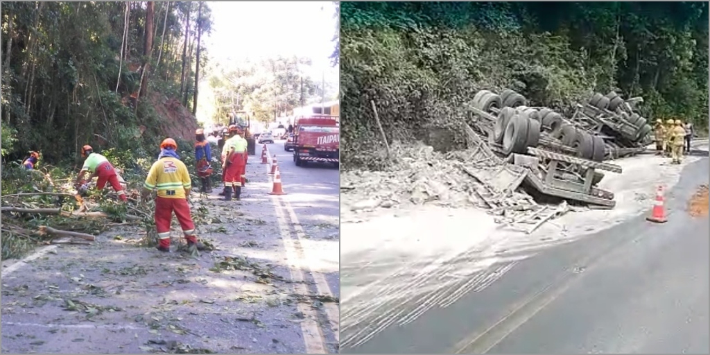  Trechos da RJ-116 funcionam em sistema ‘pare e siga’ nesta quinta-feira