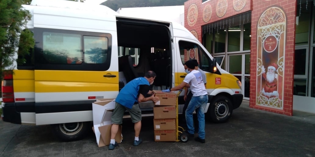 Transporte das urnas em Teresópolis