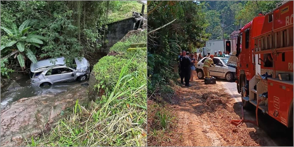 Acidentes na Chácara do Paraíso e na RJ-142