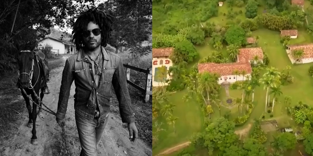 Fazenda do cantor Lenny Kravitz em Duas Barras, no interior do Rio, pode ser alugada por R$ 18 mil a diária