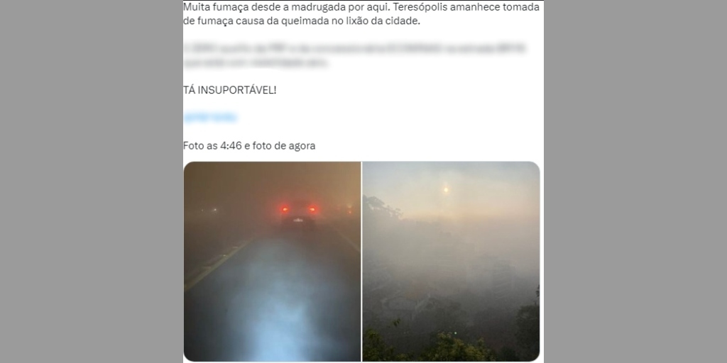 Quem pegou a estrada durante a madrugada sentia dificuldade em trafegar por causa da baixa visibilidade 