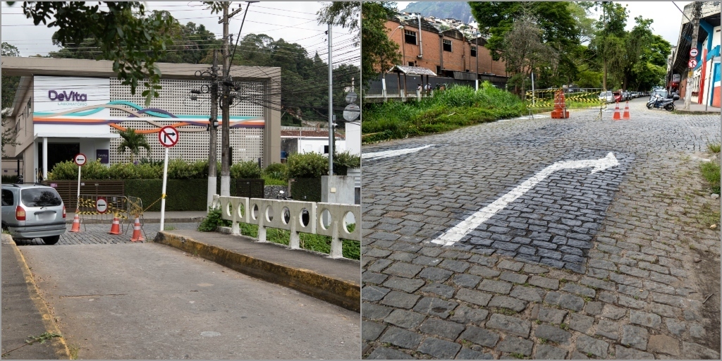 Carros que acessam a ponte que leva à rua Jardel Hottz deverão seguir pela lateral do friburguense até a alameda Marquês de Maricá