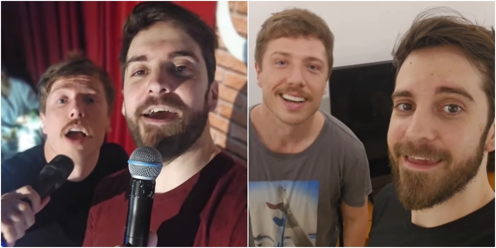 Jefferson Schroeder e Marcos Rossi trazem a Friburgo o espetáculo 'Jeff & Rossi: Duas mentes, um palco, muitas vozes!'