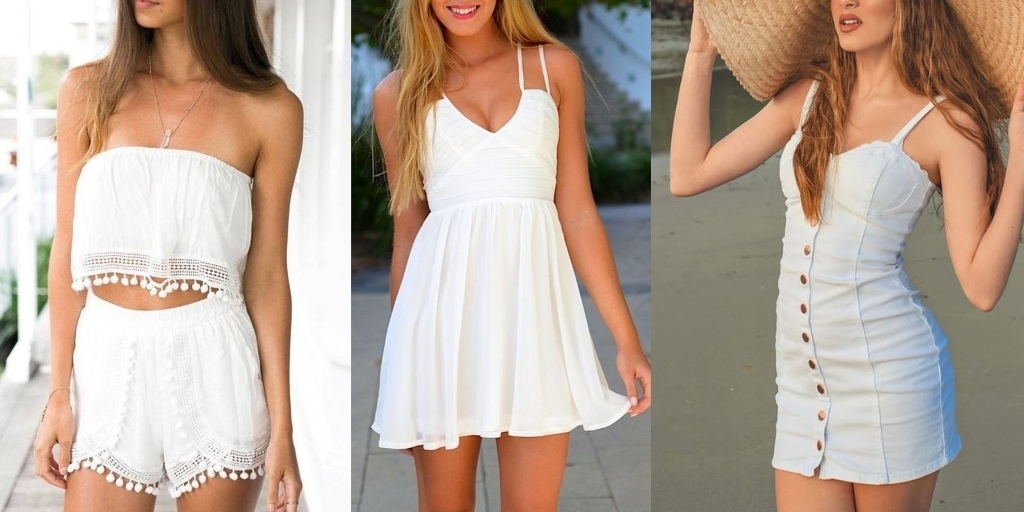 O cropped com shortinho e os vestidos mais soltinhos são ideais para a praia 