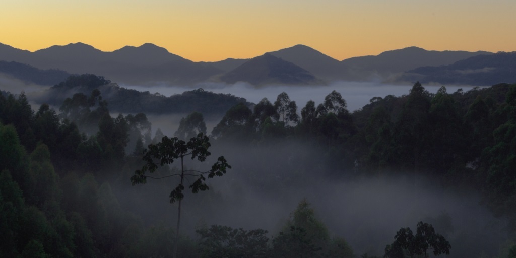 Pôr do sol na Região Serrana encanta em qualquer época do ano