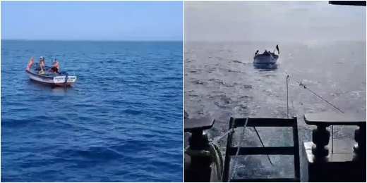 Vídeo mostra momento em que pescadores desaparecidos em Arraial do Cabo são resgatados