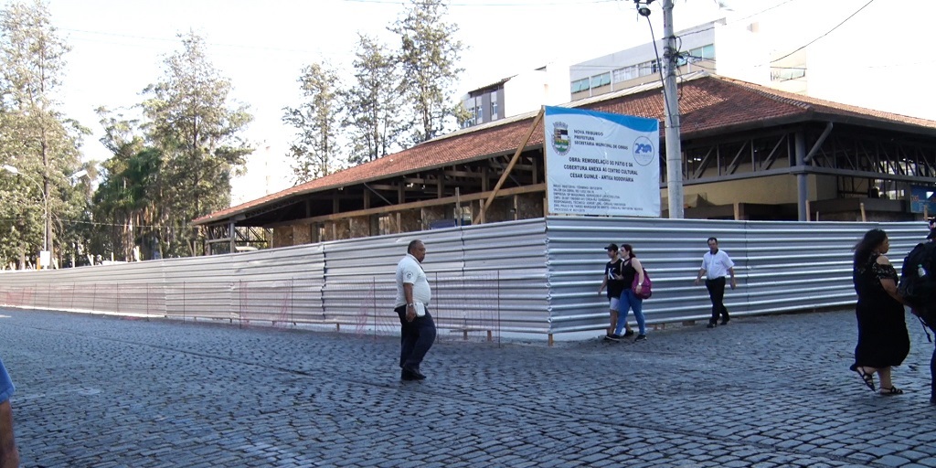 Iphan determina paralisação da obra de cobertura da Estação Livre, em Nova Friburgo