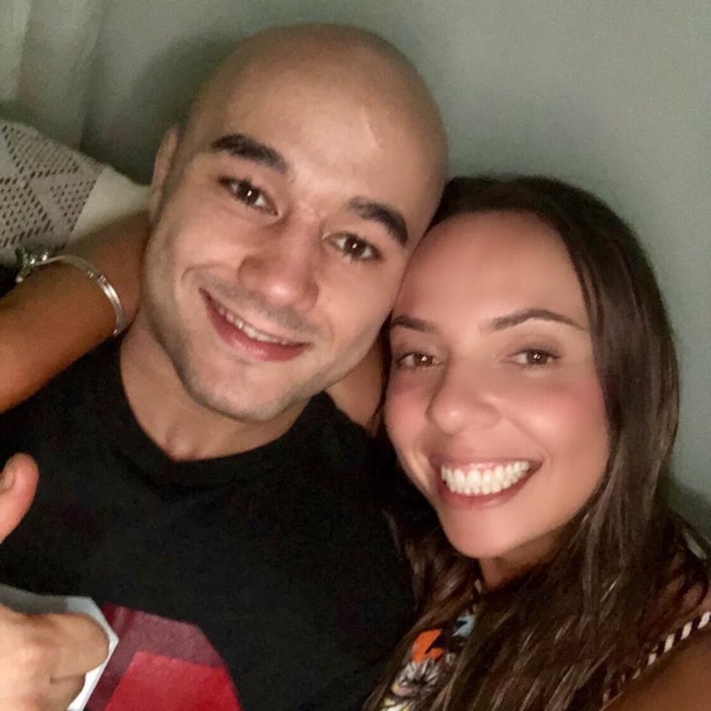 O lutador Marlon e sua irmã, Myrela Moraes