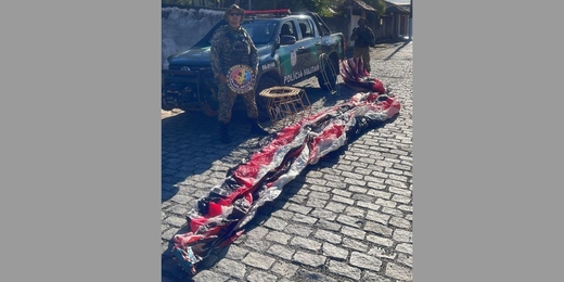 Balão com cerca de 14 metros é apreendido nesta terça-feira em Cachoeiras de Macacu