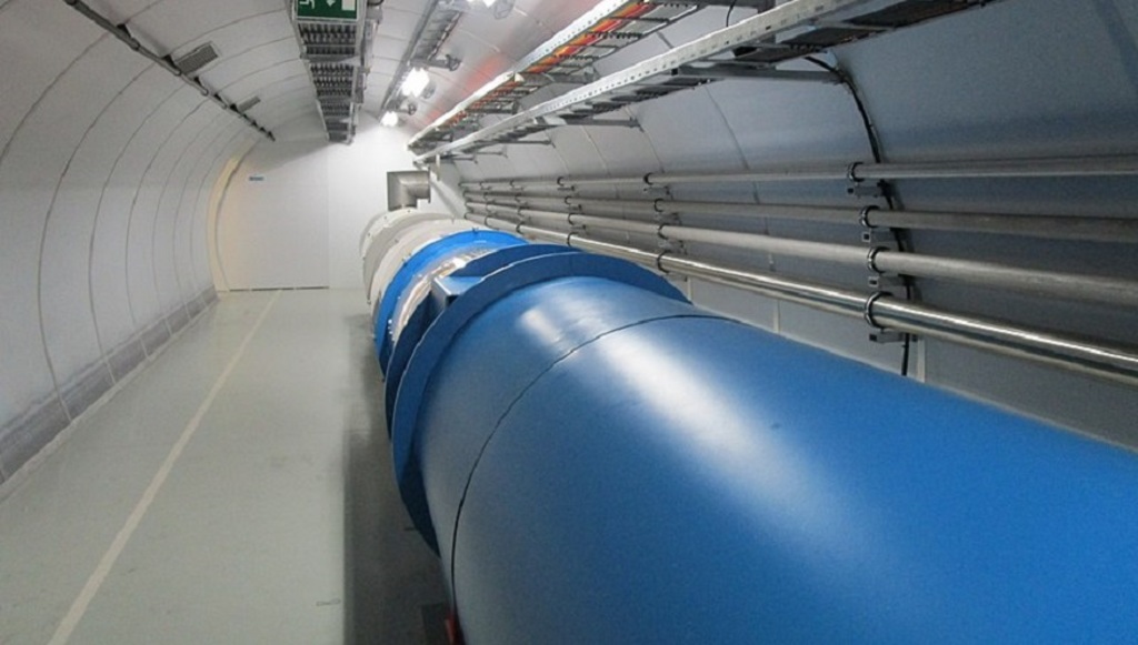 Trecho do Grande Colisor de Hádrons (LHC)