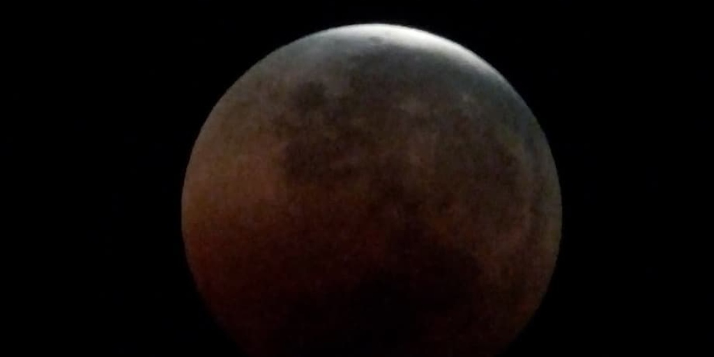 Eclipse lunar visto de Nova Friburgo
