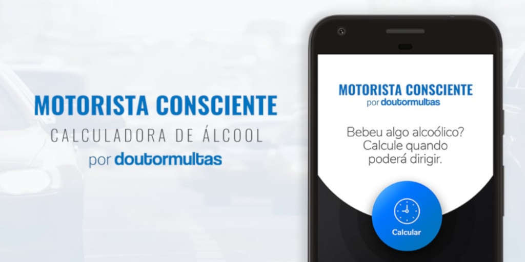 Aplicativo orienta motoristas sobre quanto tempo devem ficar longe do volante após a ingestão de bebida alcóolica