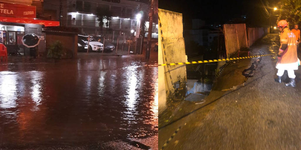 Temporal causa danos e alaga diversos bairros de Teresópolis