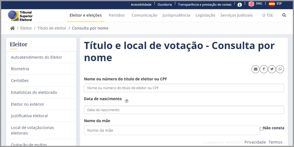 Onde fica a minha seção? TSE libera consulta na internet para voto em trânsito