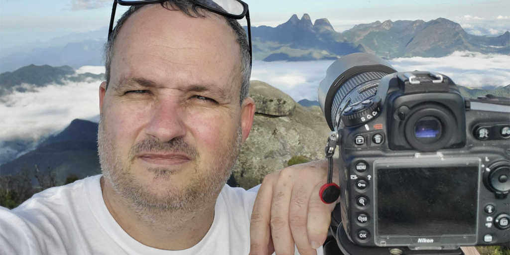 Selfie feita no cume da Caledônia