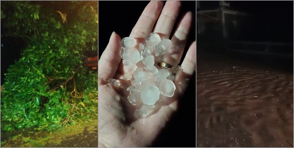 Chuva forte e granizo assustam moradores de Cordeiro, Sumidouro, Cantagalo e Duas Barras