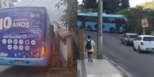 Só nesta semana, duas ocorrências com ônibus colocam pessoas em risco em Nova Friburgo