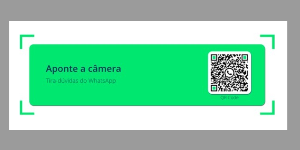 Aponte a câmera do celular para o QR Code abaixo para acessar o serviço