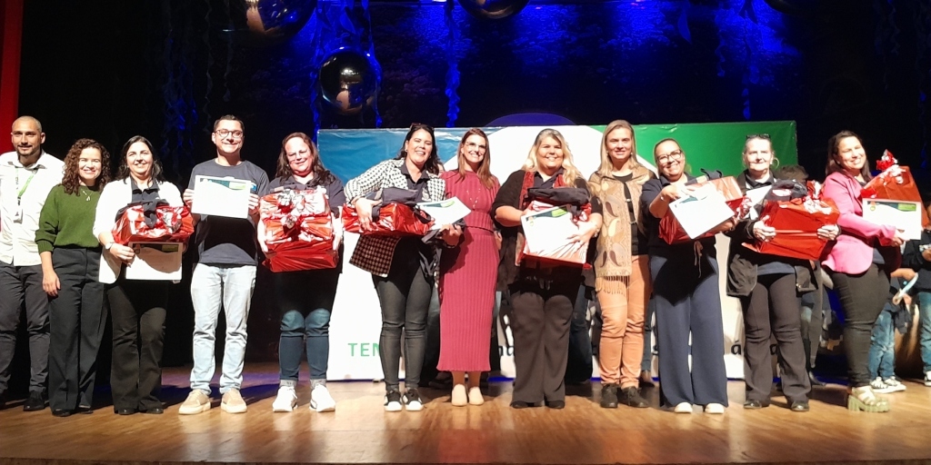 Professores premiados pelas sequências didáticas apresentadas pelos alunos