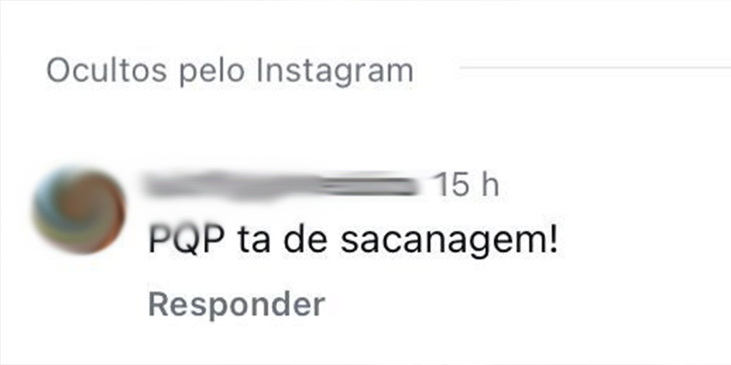 Outros reagiram à publicação com palavras de baixo calão