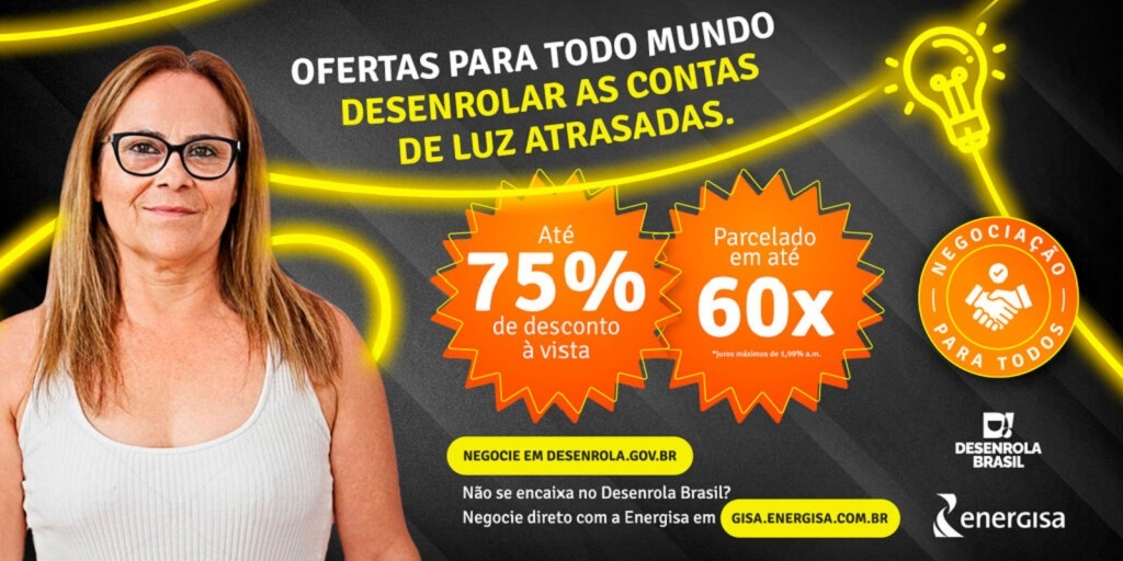 Campanha ‘Negociação para Todos’ da Energisa oferece até 50% de desconto
