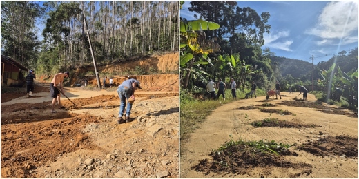Moradores de Galdinópolis fazem mutirão para recuperar trechos de estradas abandonadas